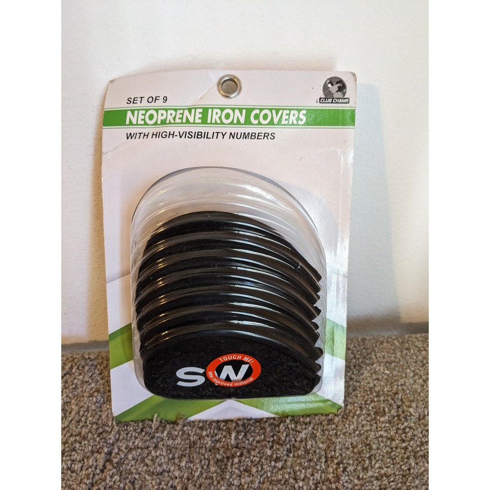 Club Champ Neoprene Iron Covers Set‎ of 9 High Visibility Numbers NIP